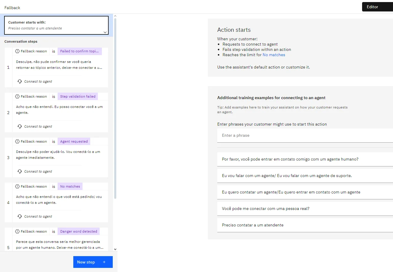 Tratamento de erros aprimorado